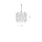 Z-Lite Bova 6 Light Pendant, Polished Nickel & Clear 4006-9PN - alternate 8